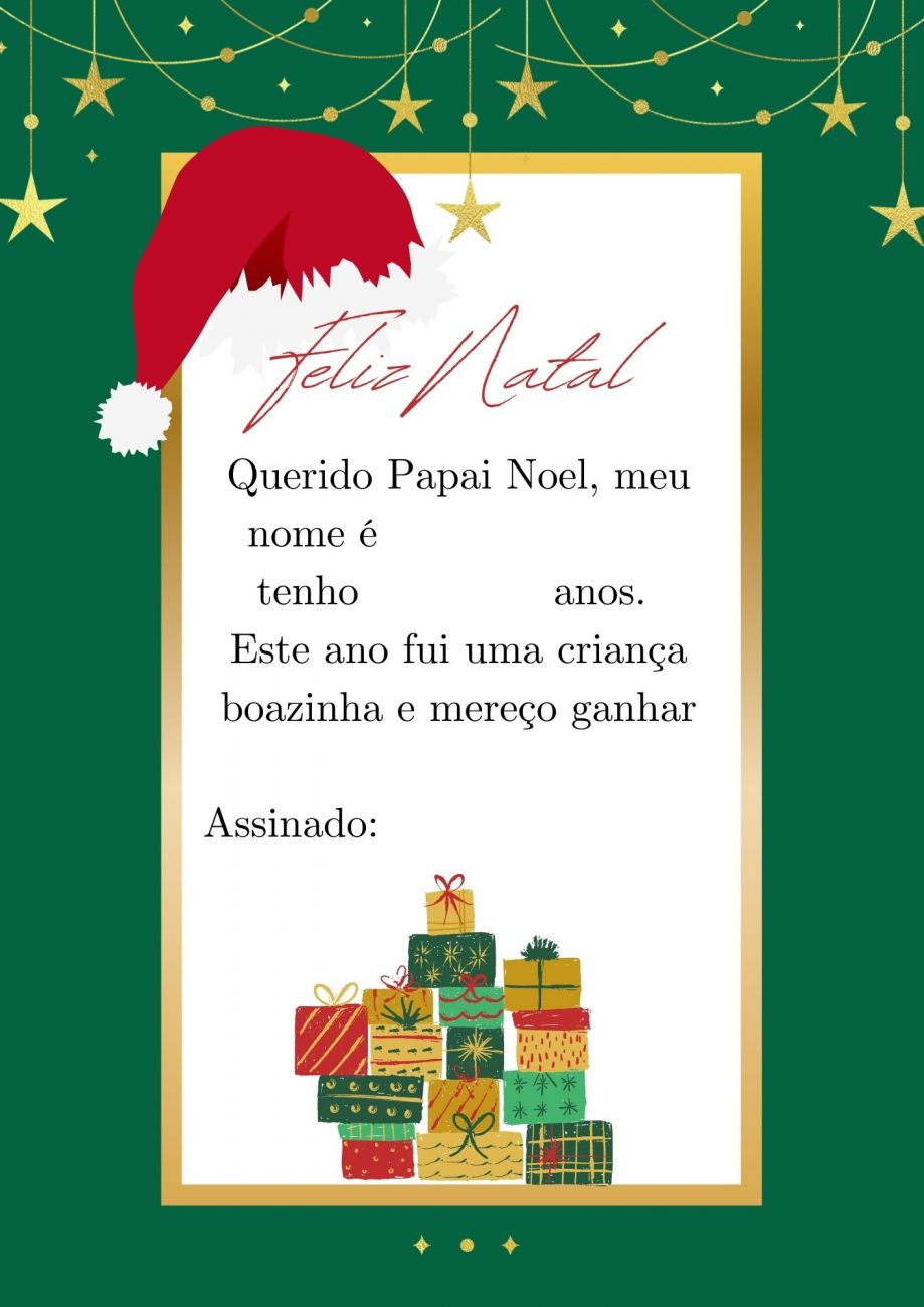 Cartinha do Papai Noel