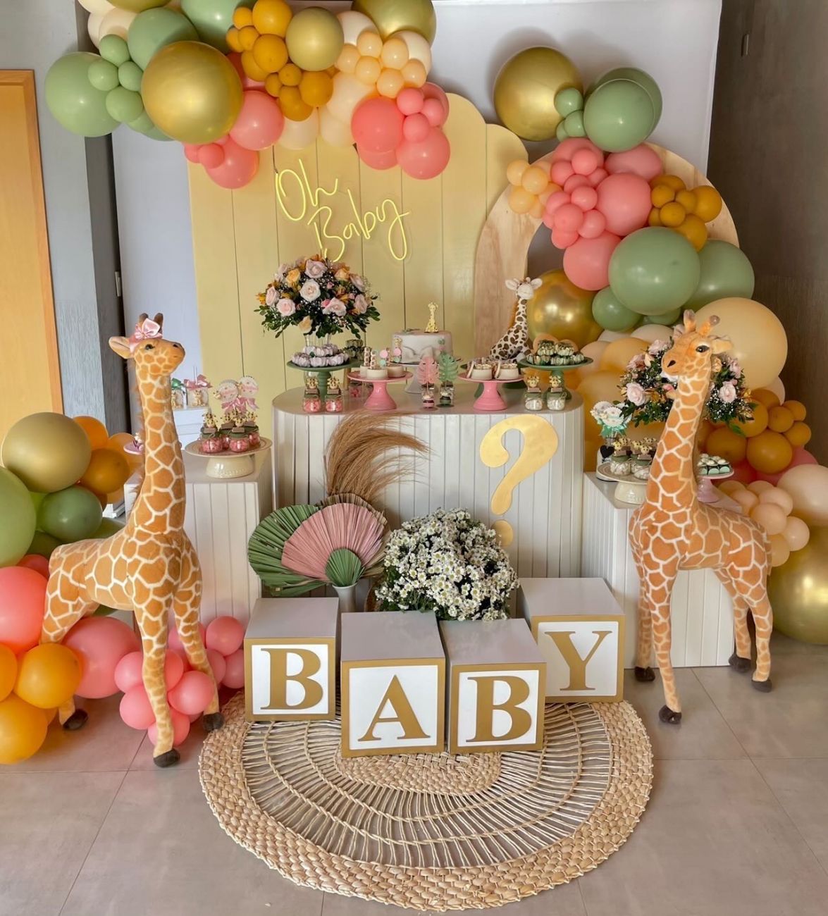 Festa Chá de Bebê Girafa 