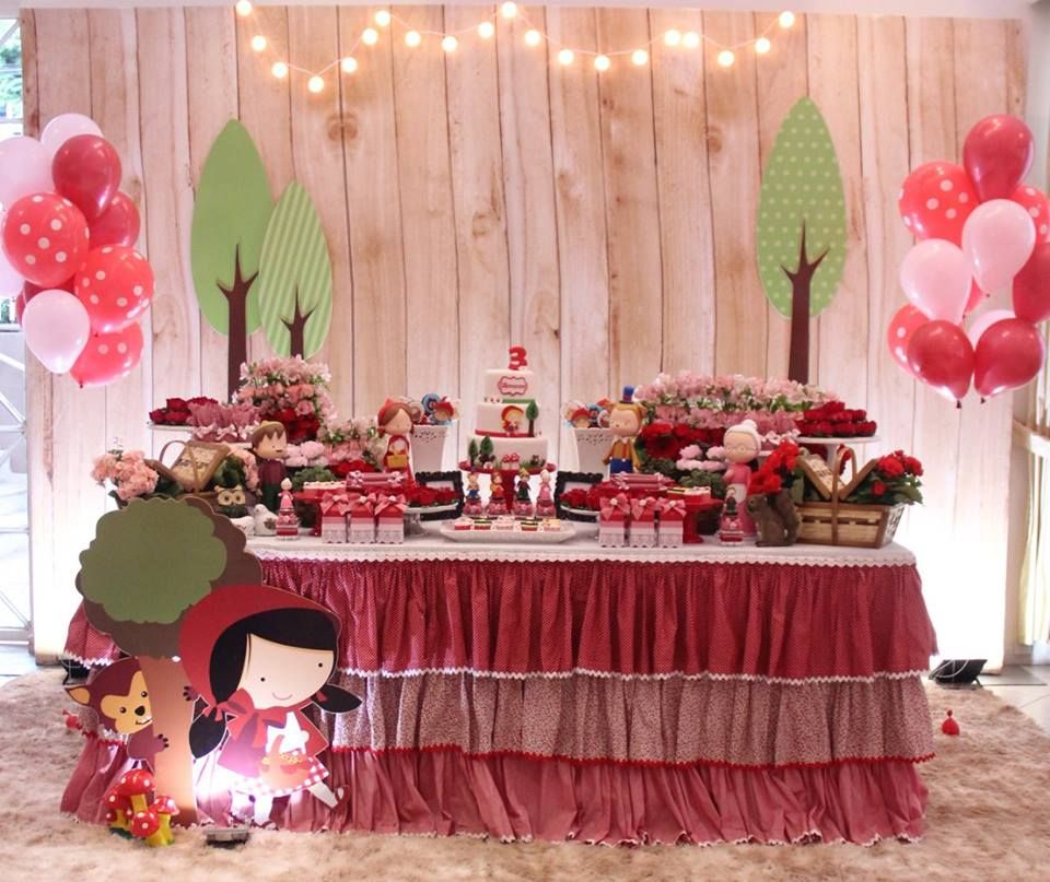 Idéias lindas para decoração de festa Chapeuzinho vermelho (Bolos